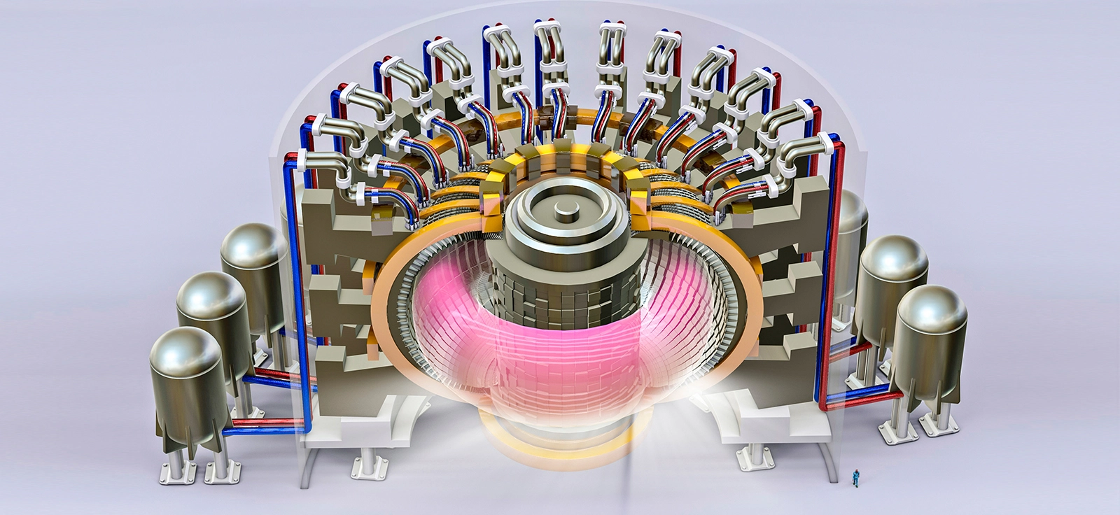 Fiber optics used for monitoring and control in advanced energy research and generation